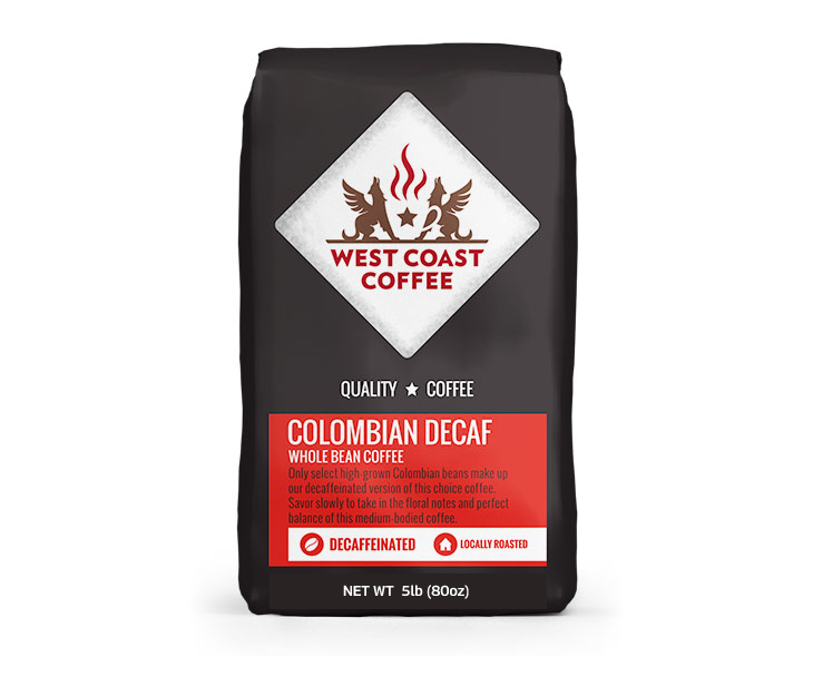 Colombian Decaf Bulk Whole Bean Coffee